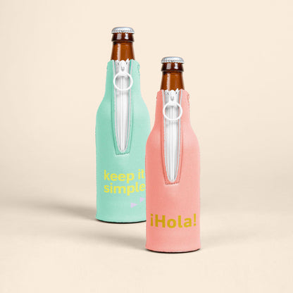50 Minimum Neoprene Beer Bottle Coolie - One Color Screen Print