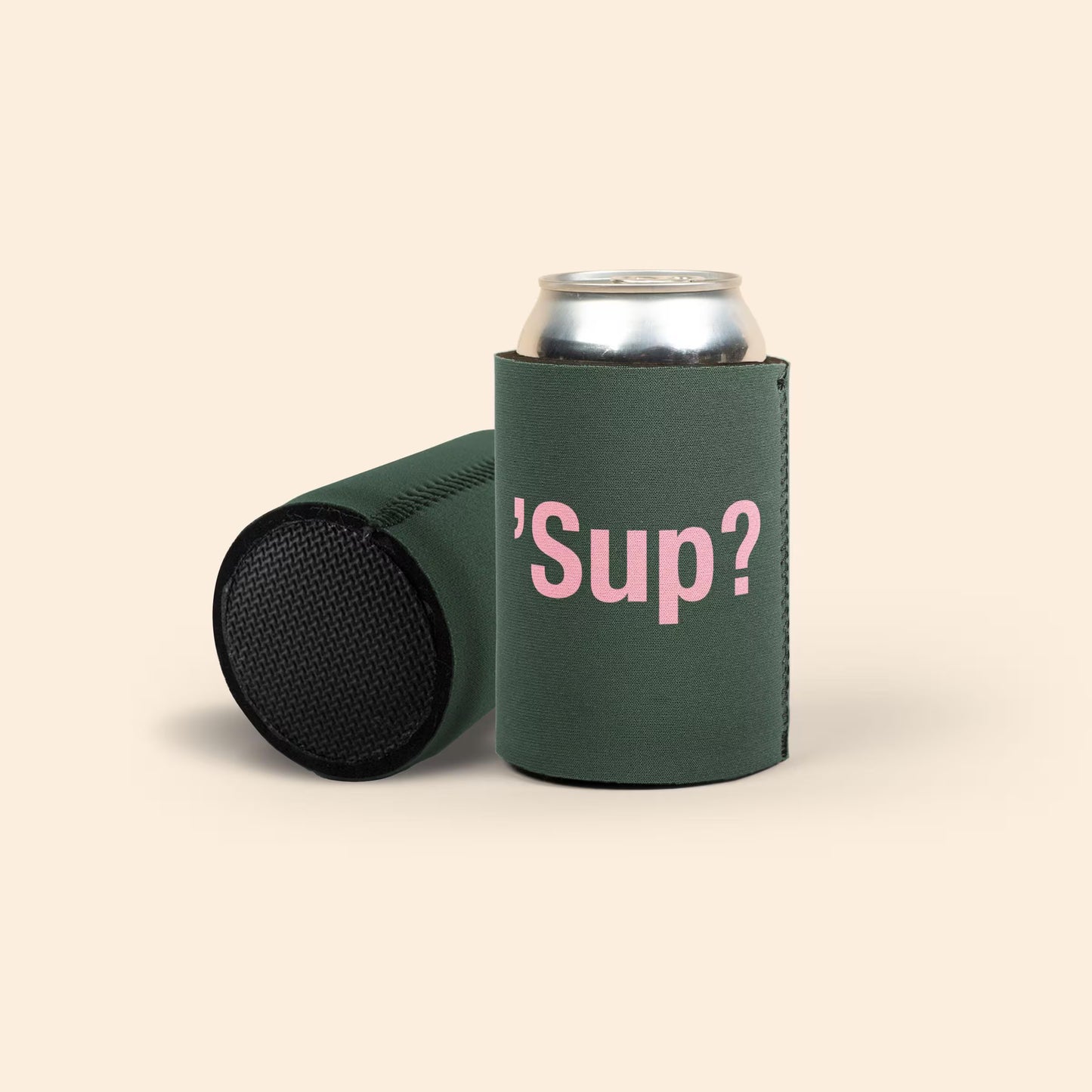 50 Minimum Full Bottom Neoprene Can Coolie - One Color Screen Print