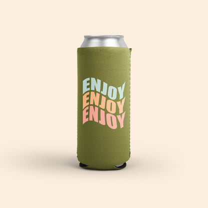 50 Minimum Collapsible Neoprene 24 oz Can Coolie - One Color Screen Print
