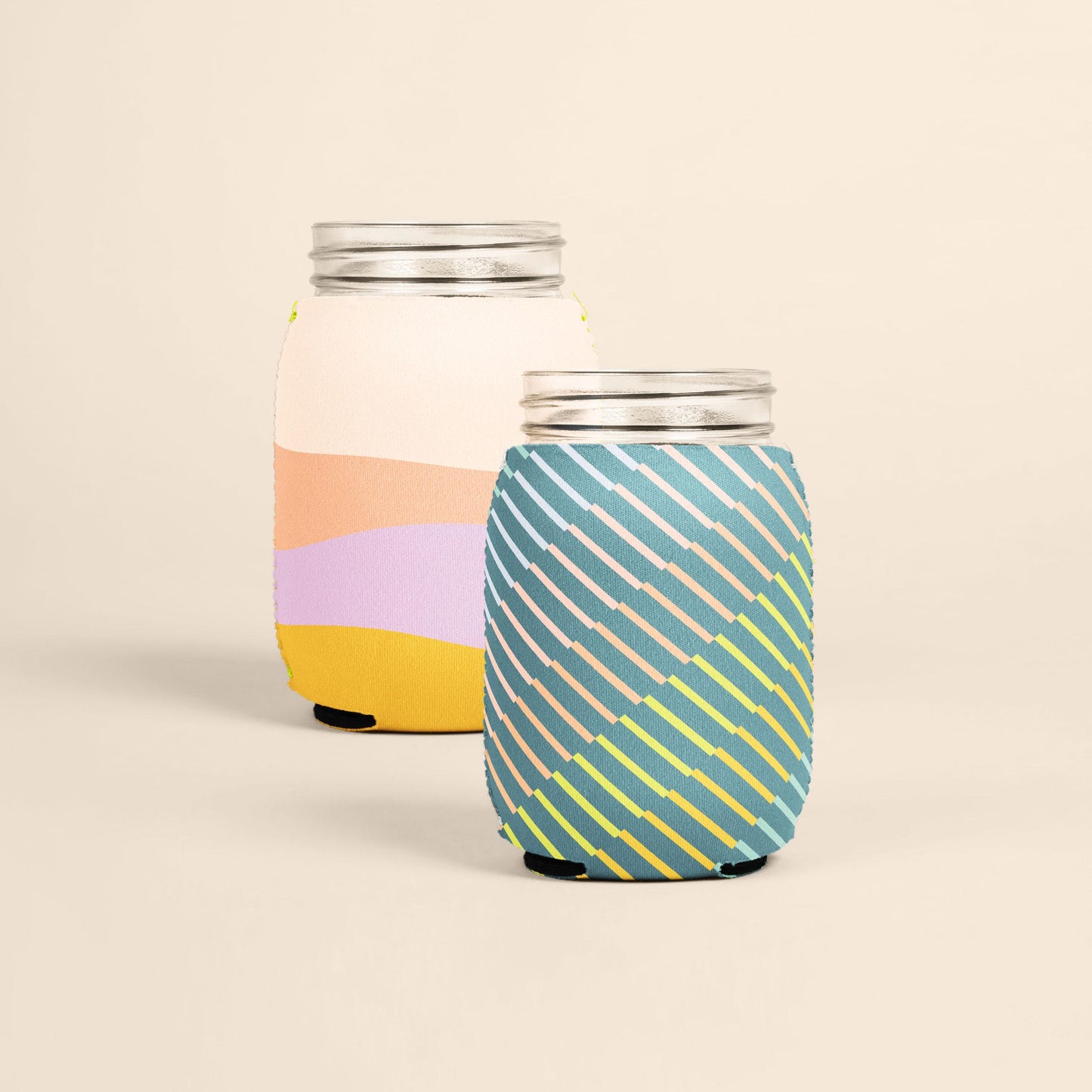 50 Minimum Collapsible Neoprene 16 oz Mason Jar Coolie - Full Dye Sublimation