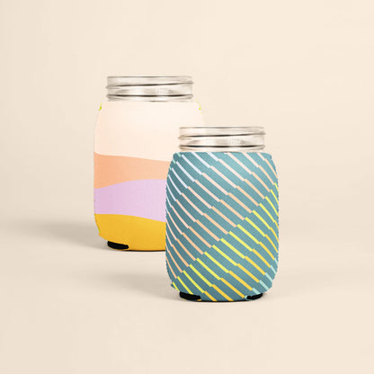 50 Minimum Collapsible Neoprene 16 oz Mason Jar Coolie - Full Dye Sublimation