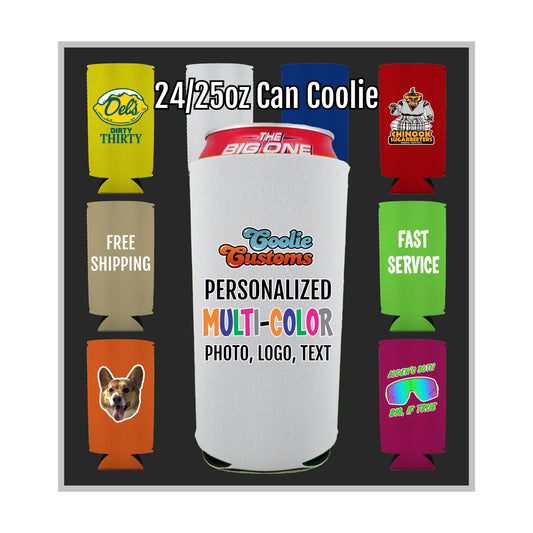 No Minimum Collapsible Neoprene 24/25 oz Can Coolie