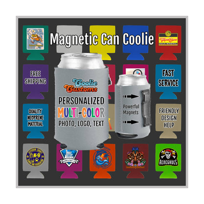 No Minimum Collapsible Neoprene Magnetic Can Coolie