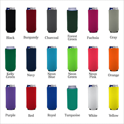 No Minimum Collapsible Neoprene Slim Can Coolie