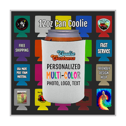 25 Minimum Collapsible Foam Can Coolie - Full Dye Sublimation