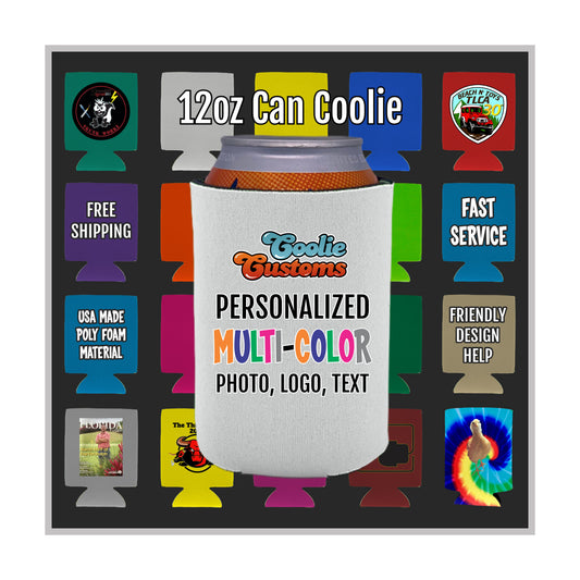 25 Minimum Collapsible Foam Can Coolie - Full Dye Sublimation