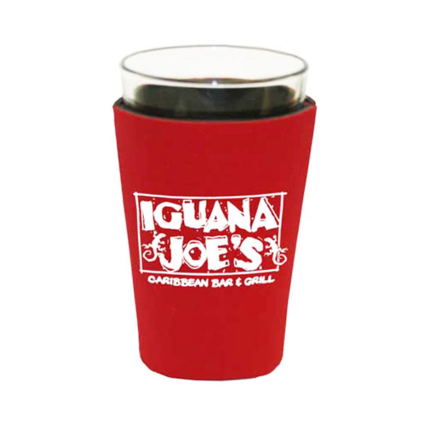 25 Minimum Collapsible Foam Pint Glass Coolie - One Color Screen Print