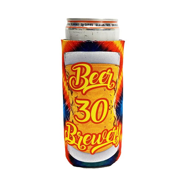 25 Minimum Collapsible Foam 12oz Slim Can Coolie - Full Dye Sublimation