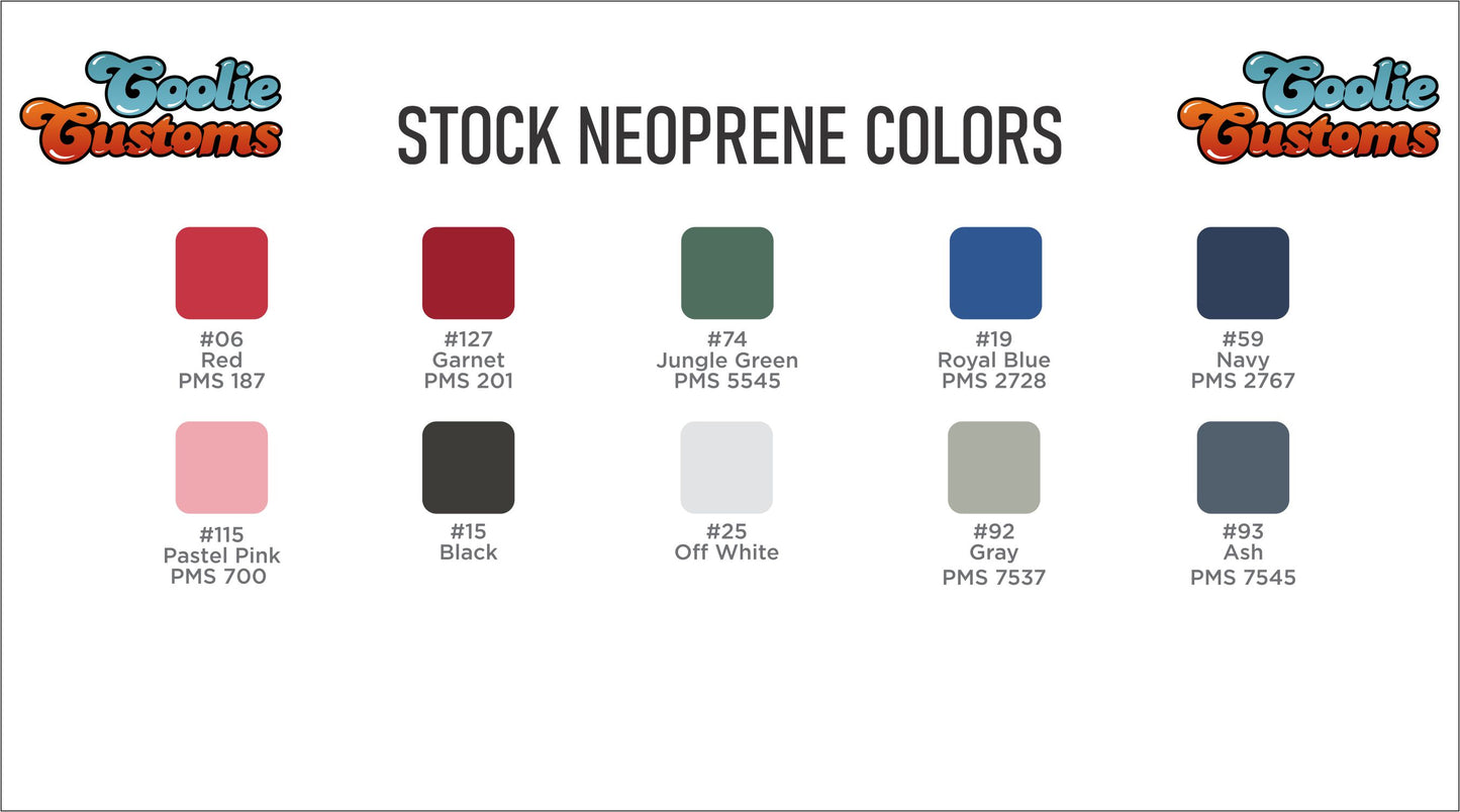 50 Minimum Full Bottom Neoprene Can Coolie - One Color Screen Print